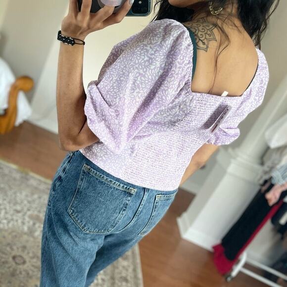 ✨ Riley & Rae ✨Sweatheart Neck Crop Top - Picture 5 of 12